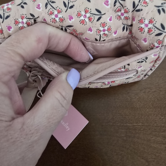 Vera Bradley Riley Pink Floral Women's Wallet - Picture 6 of 7